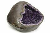 Sparkling Deep-Purple Amethyst Geode - Uruguay #342487-1
